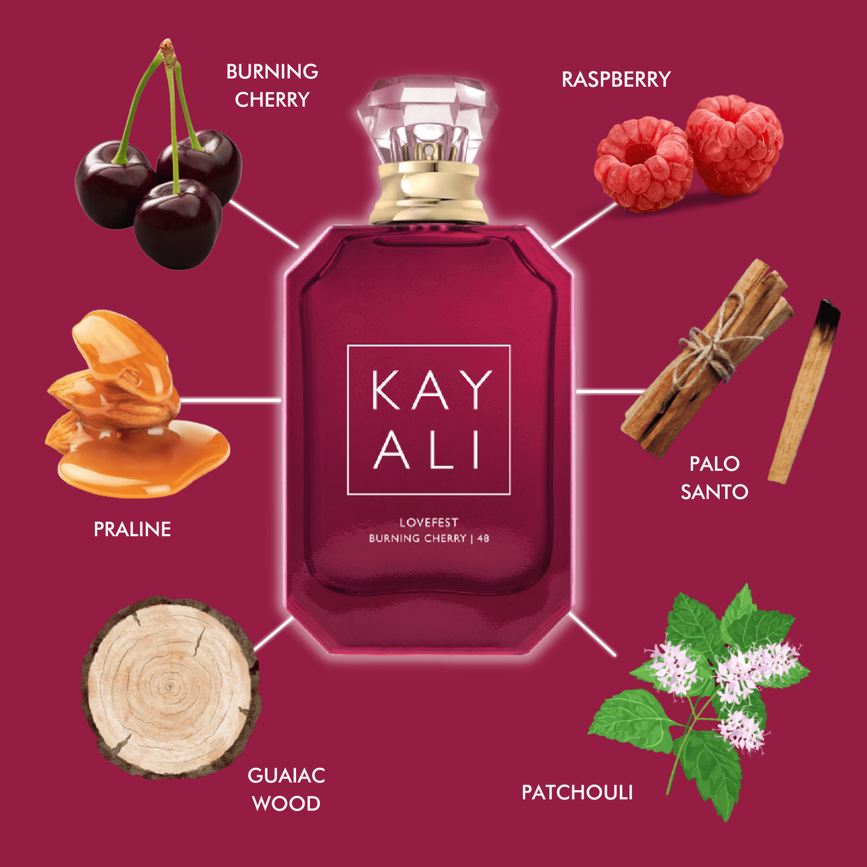 KAYALI Lovefest Burning Cherry | 48 COLLECTION 100ML+100ML SPRAY detail 2
