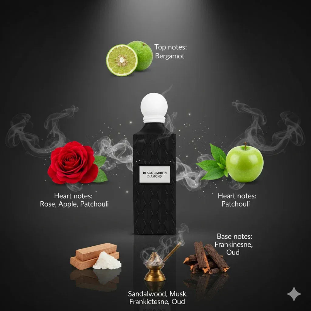 Ibrahim Al Qurashi Black Carbon Diamond 100ML detail 1