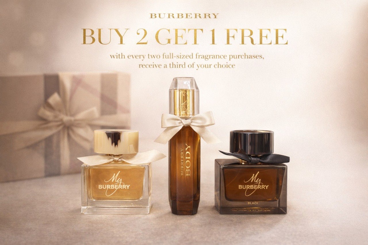 COLLECTION BURBERRY 2+1FREE bottle