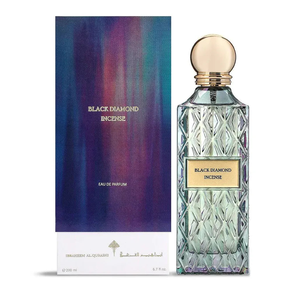 Ibrahim Al Qurashi Black Diamond Incense 200ML bottle